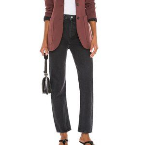 Agolde 90's Pinch Waist Jeans, Black Tea, size 24